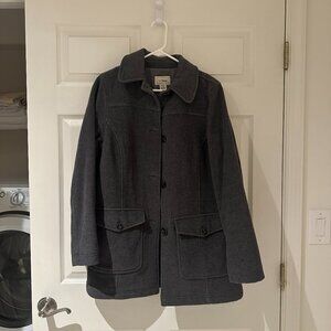 L.L‎ Bean Peacoat Cropped Gray